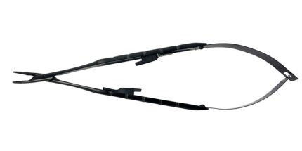 PORTA AGUJAS CASTROVIEJO 18.0CM RECTO X TITANIUM - 0.8MM OR LESS NEEDLE SIZE