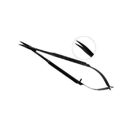 TIJERAS CASTROVIEJO 14.0CM CURVA BLACK EDITION