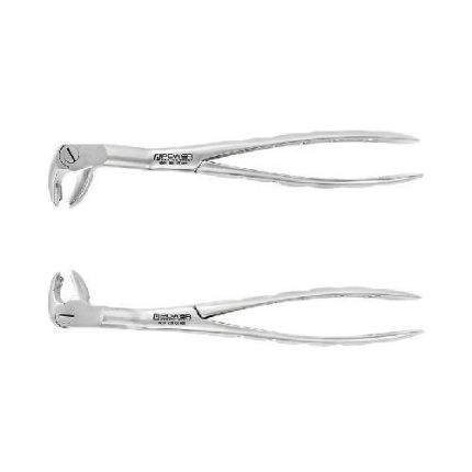 POWER EXTRACTION FORCEPS KIT – #22 MOLAR & 3RD MOLAR, 45° CROSS-ARCH  SET OF